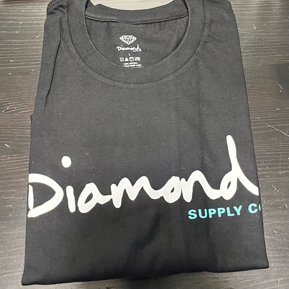 Diamond Supply co OG script t shirt
